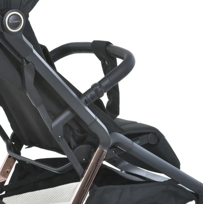 Коляска дитяча El Camino BEYA Black Leo прогулянкова з чохлом для ніжок у комплекті Чорна (ME 1127-G) Чернигов - изображение 4