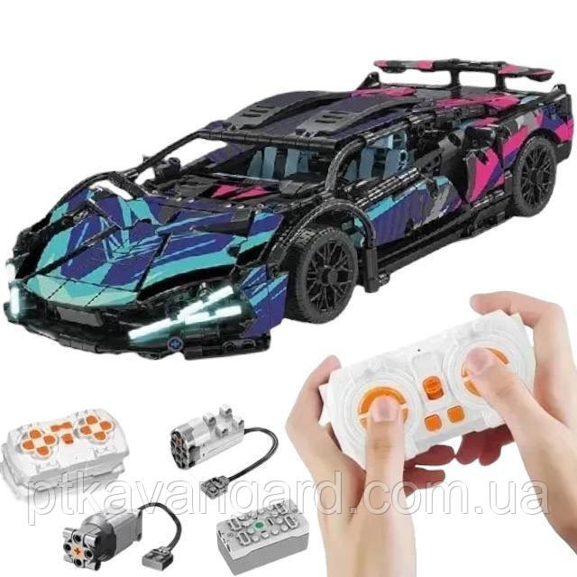 Конструктор машинка на радиоуправлении Lamborghini Sian 1314 деталей с пультом 7601 M Хмельницкий - изображение 1