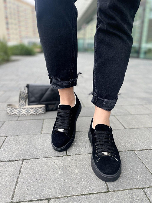 Kentro Кросівки жіночі KENTO 2171 чорні (весна-осінь, замша натуральна) (2646) 36р.38р.39р. Коломия - фото 4