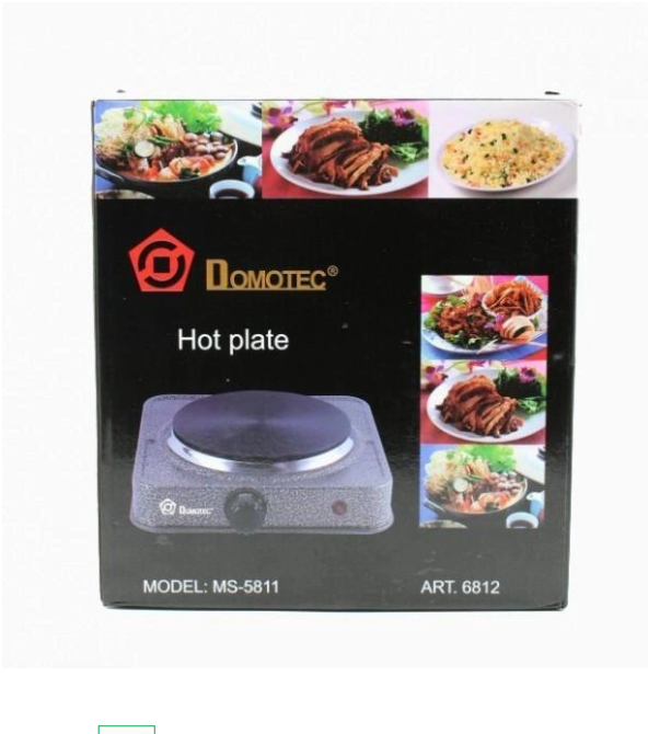 Настольная электрическая плита Domotec MS-5811 с 1 конфоркой, мощность 1500 Вт, серый цвет. Одесса - изображение 3