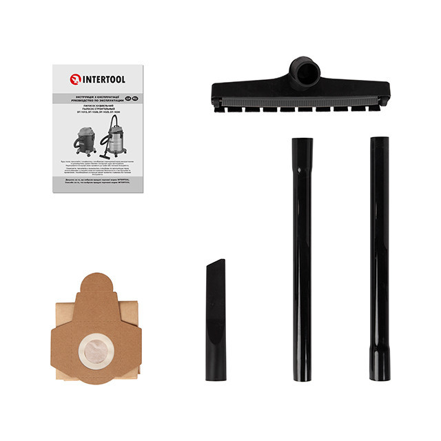 Пилосос будівельнийINTERTOOL DT-1015 , 1,0 кВт, >17 кПа, бак 15 л пластик, шланг 1,5 м - легкий і мобільний Львів - фото 10