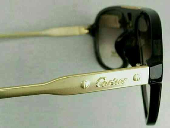 Брендові стильні чоловічі окуляри коричневі із золотом градієнт. Київ