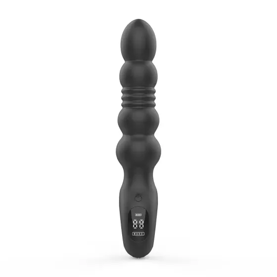 Анальний вібратор з пульсацією Loviss Thor Thrusting Anal Plug, 2 мотори Львів
