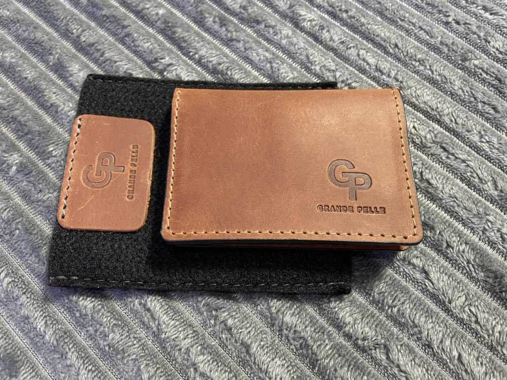 Шкіряна обкладинка на водійські права ручної роботи Grande Pelle Київ - фото 2