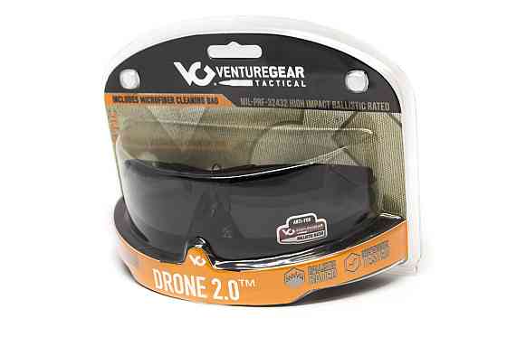 Захисні окуляри Venture Gear Tactical Drone 2.0 Green (gray) Anti-Fog, сірі в зеленій оправі Запоріжжя