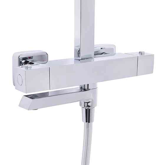 Душова система універсальна Qtap Sloup термостатична на три споживачі (з виливом) QTSLO51103OC48217 Chrome Київ