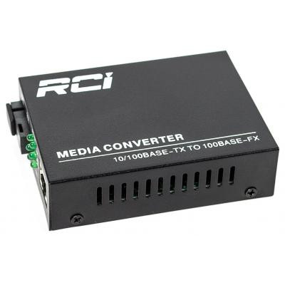 Медиаконвертер RCI 100M, 20km, SC, RJ45, Tx 1550nm, standart size metal case (RCI902W-FE-20-R) Винница - изображение 1