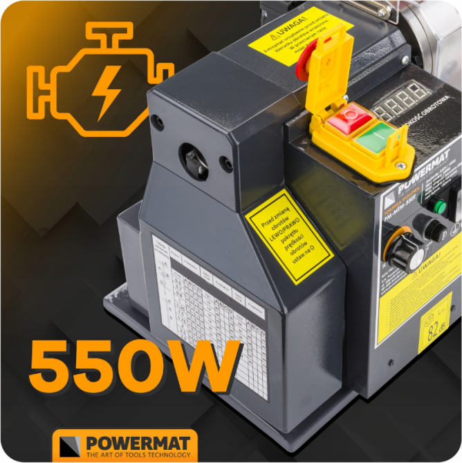 Токарный станок по металлу и дереву 0-2500об/мин Powermat (Польша) Киев - изображение 6