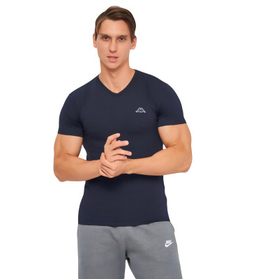 Футболка Kappa T-shirt Mezza Manica Scollo V K1311 BluNavy темно-синій M (8052394814062) Вінниця - фото 1