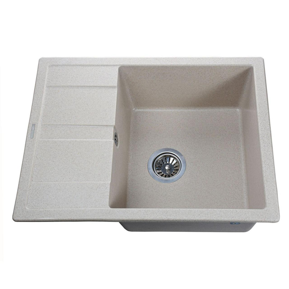 Гранітна мийка Globus Lux ONE піщаний 650х500 мм-А0004 Київ - фото 1