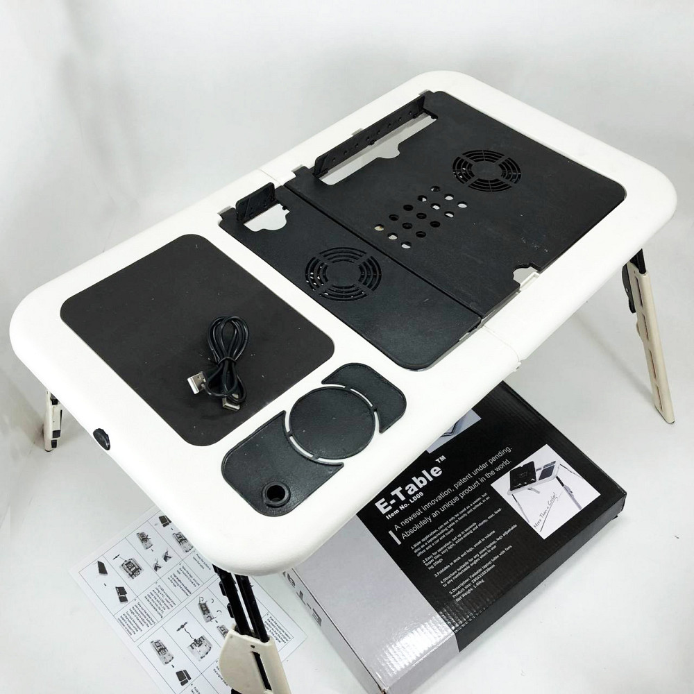 Универсальный столик подставка для ноутбука планшета LD-09 E-Table, Подставка для ноутбука с наклоном UF-33 Львов - изображение 2