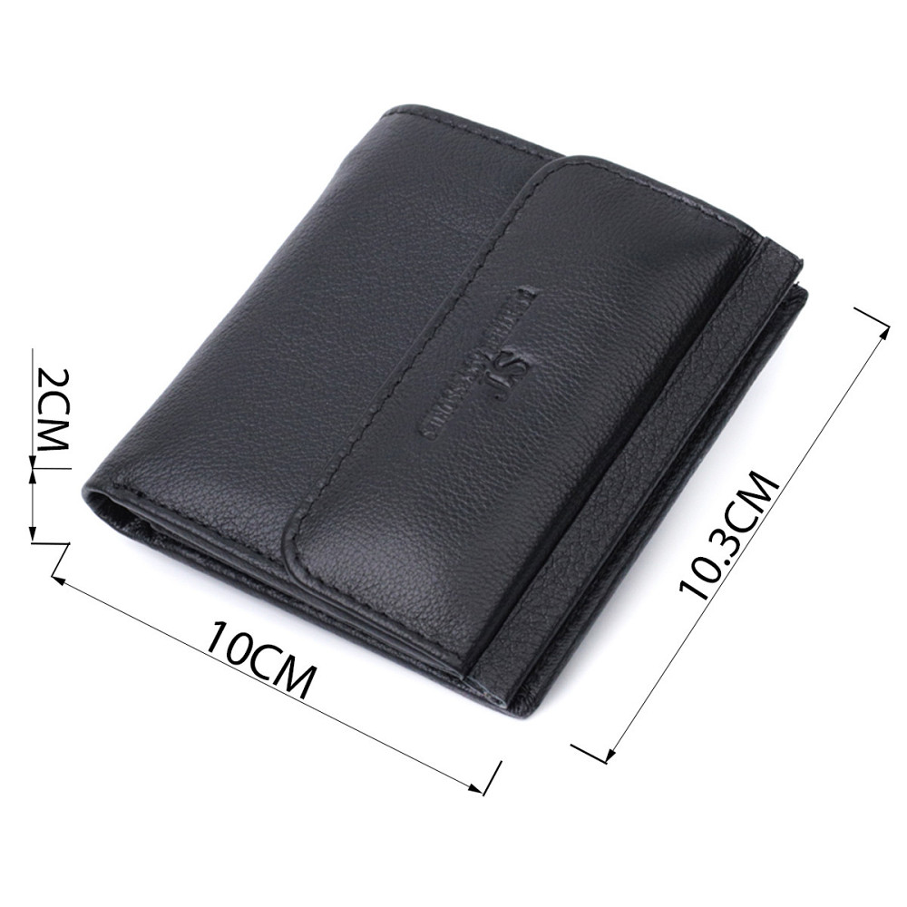 Женский кошелек среднего размера из монетницей снаружи из натуральной кожи ST Leather 22719 Черный Киев - изображение 3