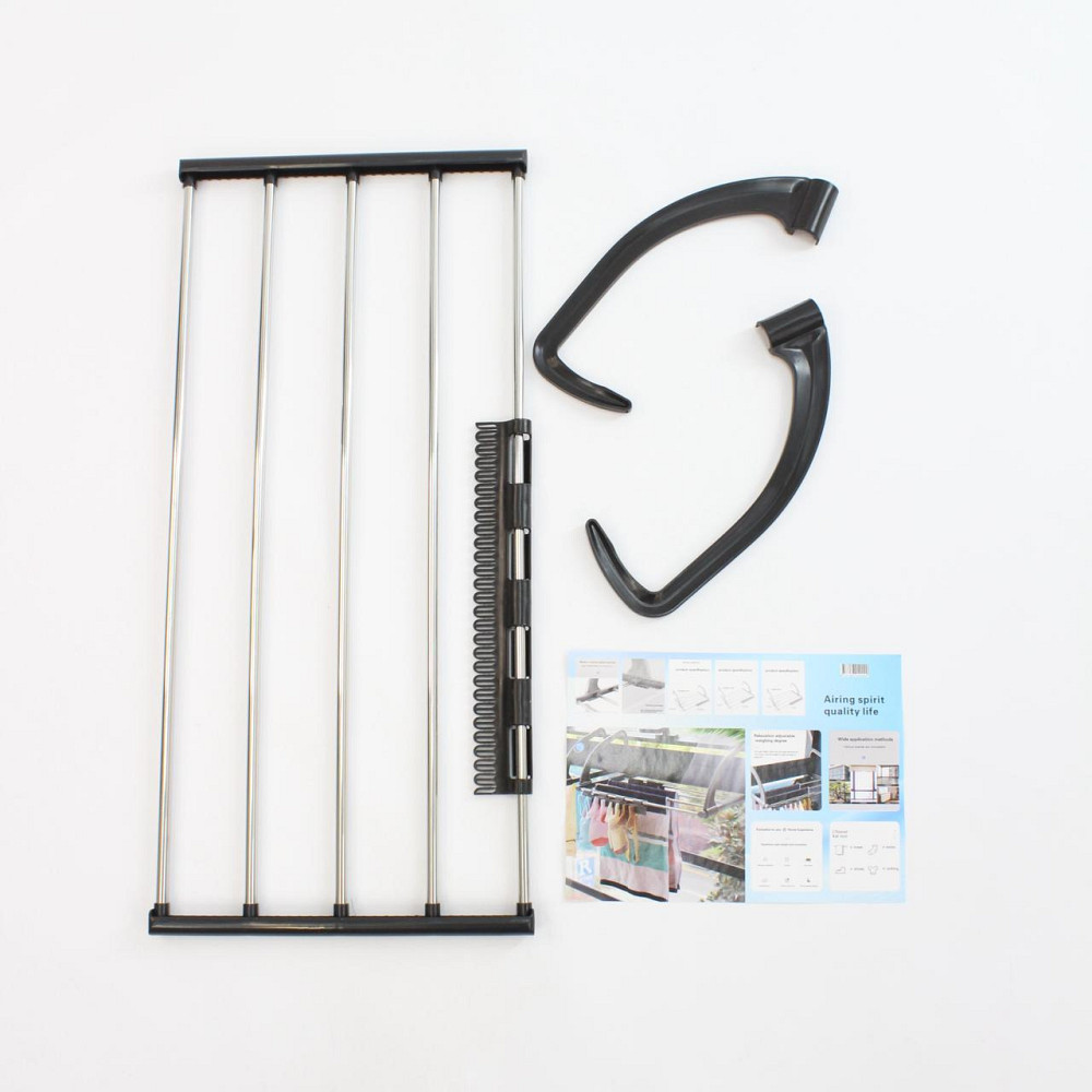 Сушилка для одежды на радиатор,69х31,5х20,5 см,3270B,Черная SBR Киев - изображение 10