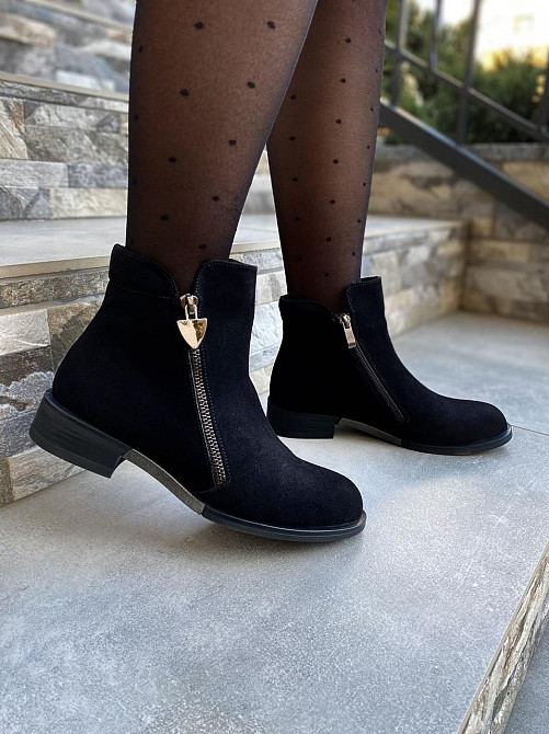 Vesna Жіночі черевики VESNA чорні натуральна замша 37р.-24см. 39р.-25,5см. (1108) Коломыя - изображение 5