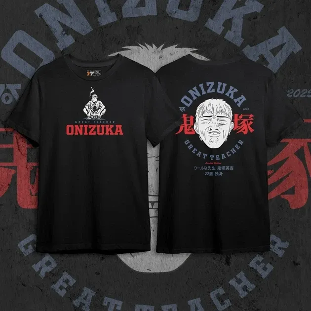 Футболка чоловіча з  принтом GTO Крутий вчитель Онідзука Розмір 48 Anime1033 Дніпро - фото 1