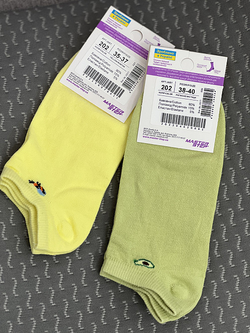 Носки короткие хлопковые 35-40 р. для девочки-подростка Черновцы - изображение 1