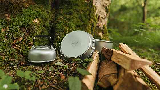 Набір туристичного посуду Easy Camp Adventure Cook Set L Silver (580039) Київ