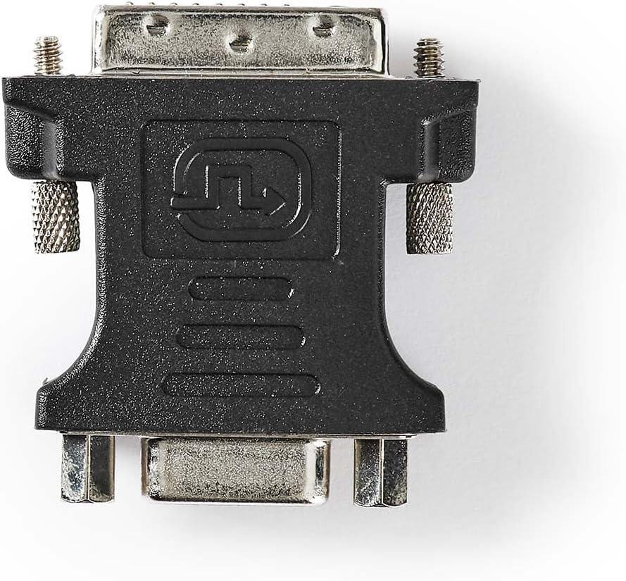 Адаптер DVI-D на VGA (гнездо) прямой корпус PVC черный Киев - изображение 1