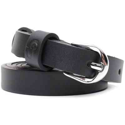 Ремень Grande Pelle Женский из натуральной кожи Черный (11693) Винница