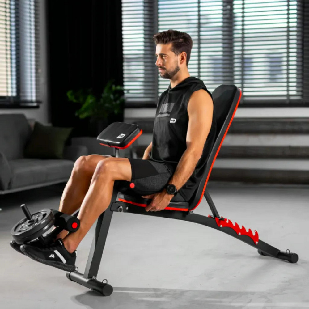 Лава тренувальна універсальна з партою Скотта для жиму лежачи тренування рук і біцепса HS-1035 Київ - фото 9