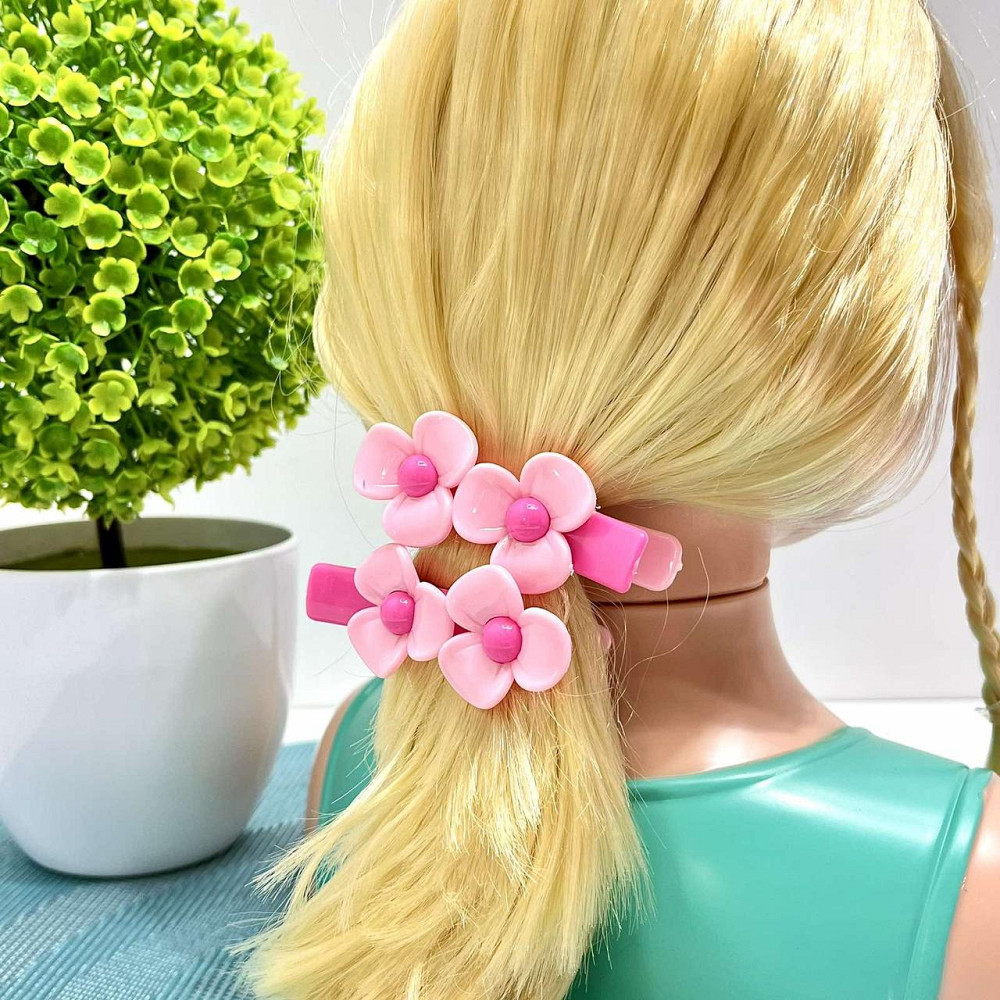 Лялька-манекен для дівчинки Голова для зачісок з аксесуарами бігуді гумки гребінець Вид 2 (YM25-2B-С) Чернігів - фото 7