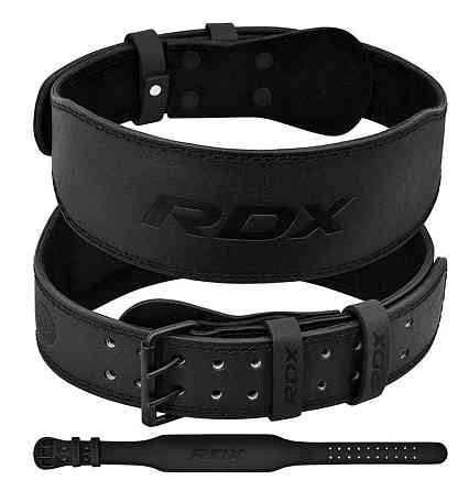 Пояс для важкої атлетики RDX Leather Full Black M Київ