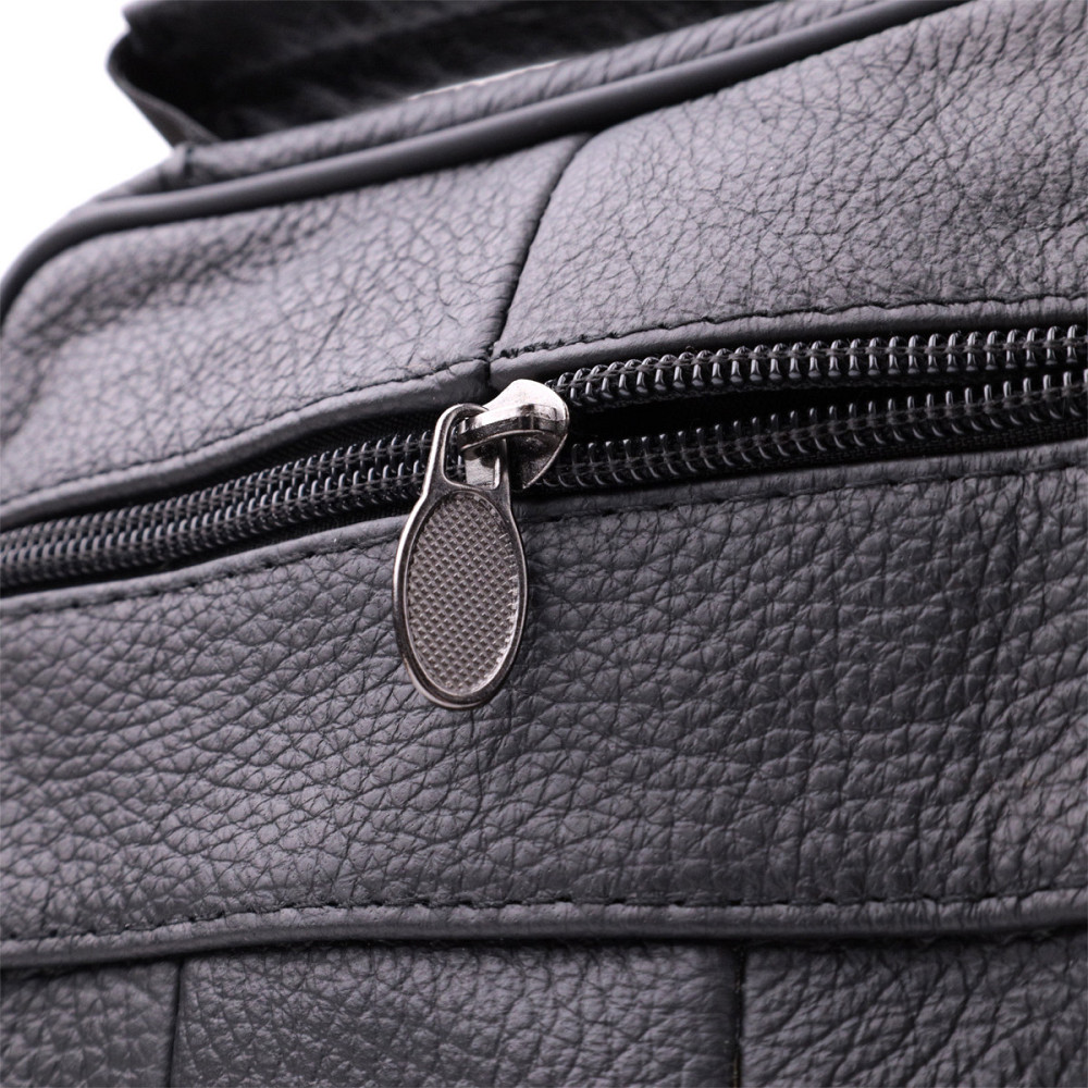 Небольшая вертикальная сумка для мужчин из натуральной кожи Vintage sale_15099 Черный Киев - изображение 7