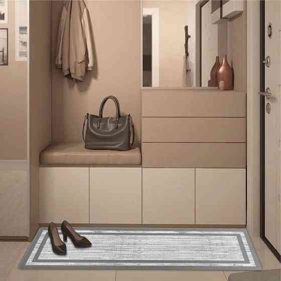Набор коврики Lovely Svi 2 шт: 44 x74 x1см и 44 x150 x1см Серая окантовка - для кухни, офиса, дома, прихожей Киев