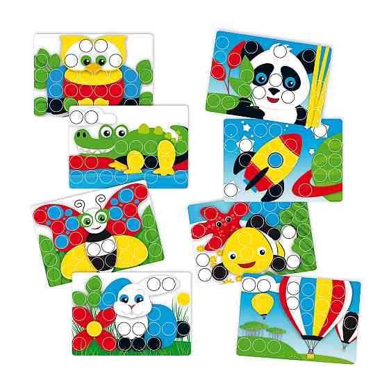 Набір - Для Занять Мозаїкою (33 Мм Фішки (40 Шт.) + Дошка) Дніпро