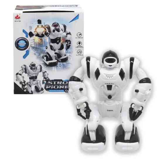 Робот со световыми и звуковыми эффектами бело-черный Киев