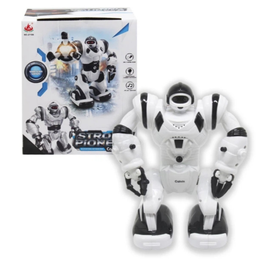 Робот со световыми и звуковыми эффектами бело-черный Киев - изображение 4