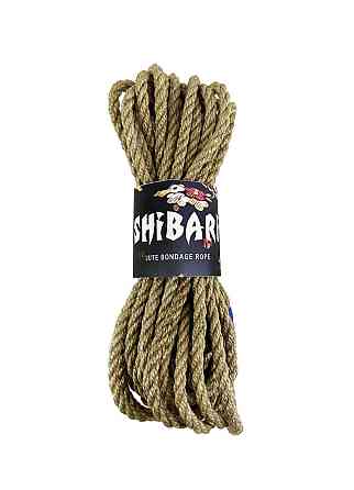 Джутовая веревка для Шибари Feral Feelings Shibari Rope, 8 м серая Sex Aura Киев