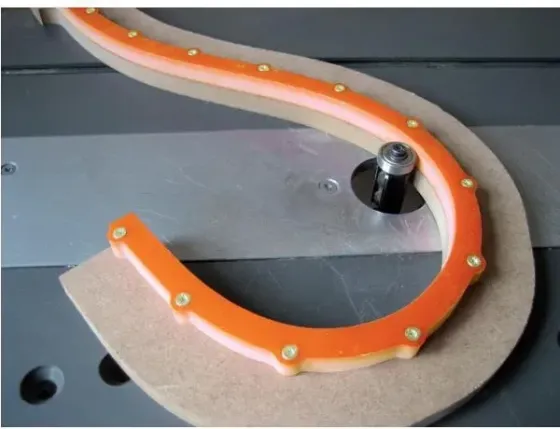 CMT Krzywik-szablon do krzywizn i łuków Profil 18x18mm L=2000mm Typ.TMP TMP-2000 Киев