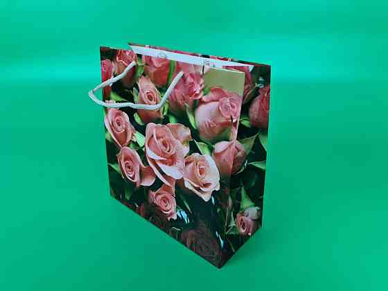 Пакет бумажный подарочный квадратный 23*24*10(артKV-285) (12 шт) Харьков