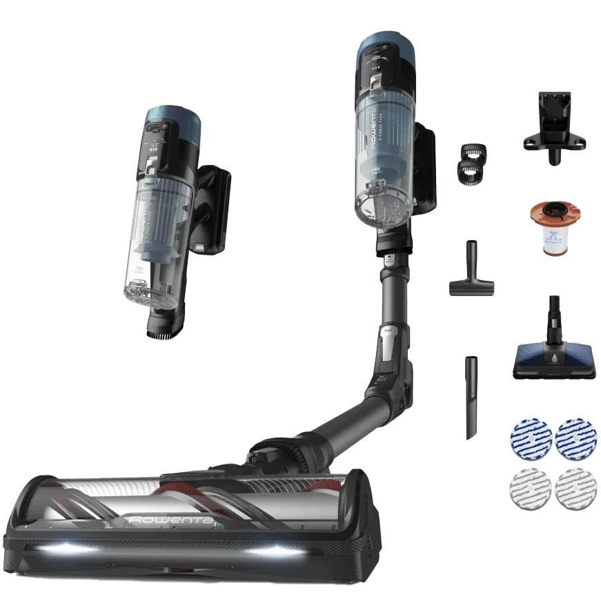 Аккумуляторний пилосос Rowenta X-Force Flex 14.80 Animal Aqua RH9BC1WO ( Синій ) Харків - фото 9
