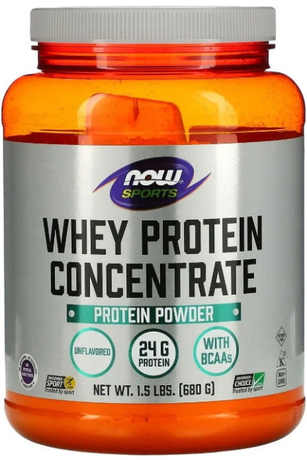 Сывороточный протеин концентрат Now Foods Sports Whey Protein Concentrate 680  г без вкуса Киев - изображение 1