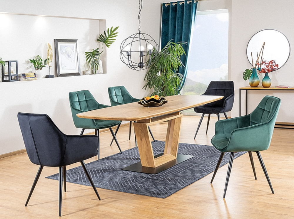 Стілець LILIA VELVET чорний каркас/зелений BL.78 Днепр - изображение 5