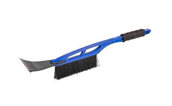 Щетка для снега автомобильная MASTERTOOL BLUE 520 мм со скребком 100 мм 84-0004 Ровно