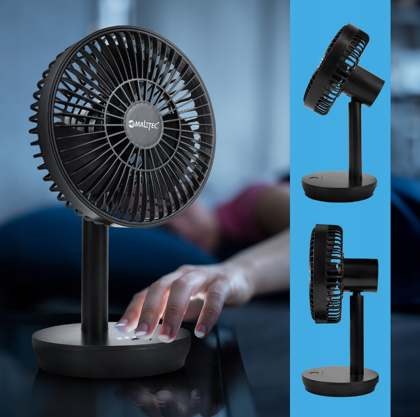 Вентилятор настольный беспроводной MalTec черный (Польша) Киев - изображение 8