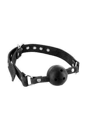 Кляп Fetish Tentation Premium Leather gag with stiff ball Sex Aura Київ