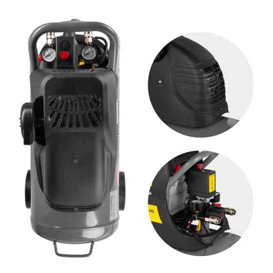 Компресор, 50 л, 1,5 кВт, 220 В, 8 атм, 206 л/хв, 80 дБ INTERTOOL PT-0003 Київ