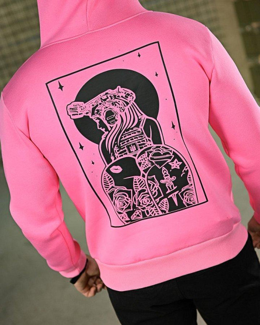 Милитари худи на флисе GENESIS girl pink ПП8071 Одесса - изображение 5