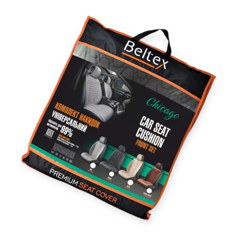 Накидки сиденье chicago (передние) черные на Мукачево - изображение 8