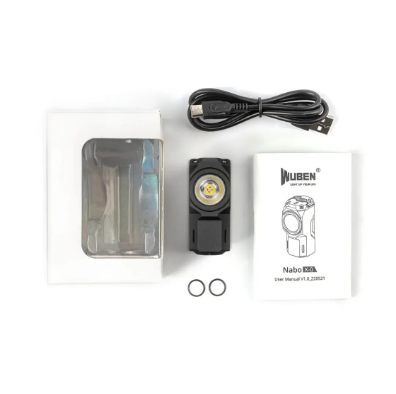 Фонарик Wuben X-0 EDC 1100лм Type-C 125м с магнитной кнопкой Винница