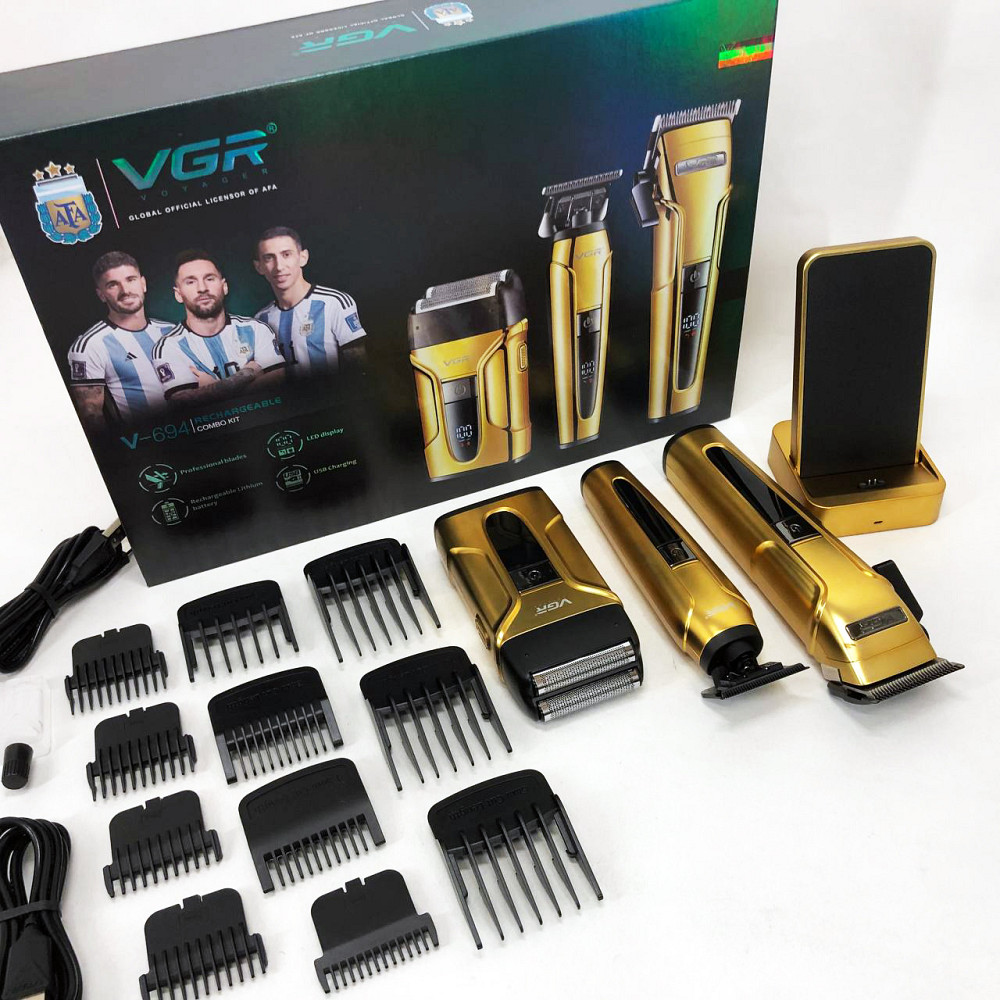 Электрическая машинка триммер для волос и бороды, Домашняя машинка аккумуляторная для стрижки волос PN-16 Львов - изображение 1