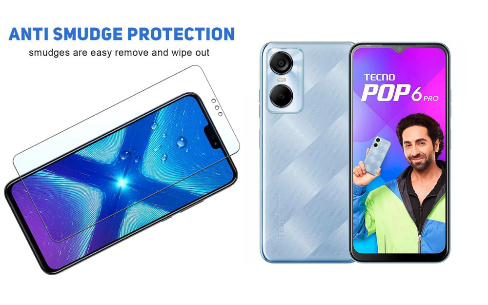 Защитное стекло NeoGlass для Tecno POP 6 Pro (BE8) – ультрапрозрачное и устойчивое Киев - изображение 3