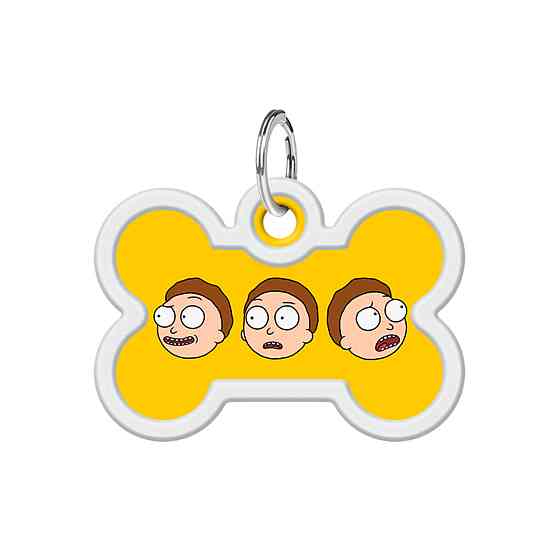 Адресник для собак и кошек металлический WAUDOG Smart ID с QR паспортом, рисунок 