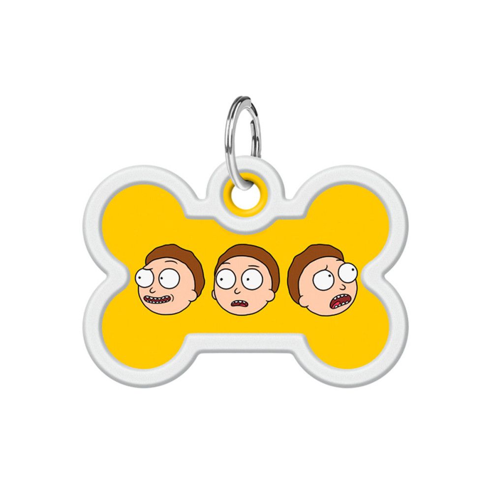 Адресник для собак и кошек металлический WAUDOG Smart ID с QR паспортом, рисунок 