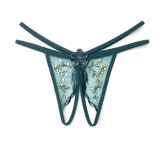 Трусики с разрезом эротические унисекс универсальный зеленый Киев - изображение 1