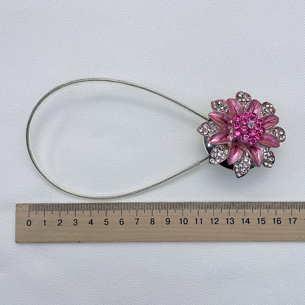 Магніти для штор та гардин "Flowers" набір 2 шт Рожевий (81-195) Київ - фото 7